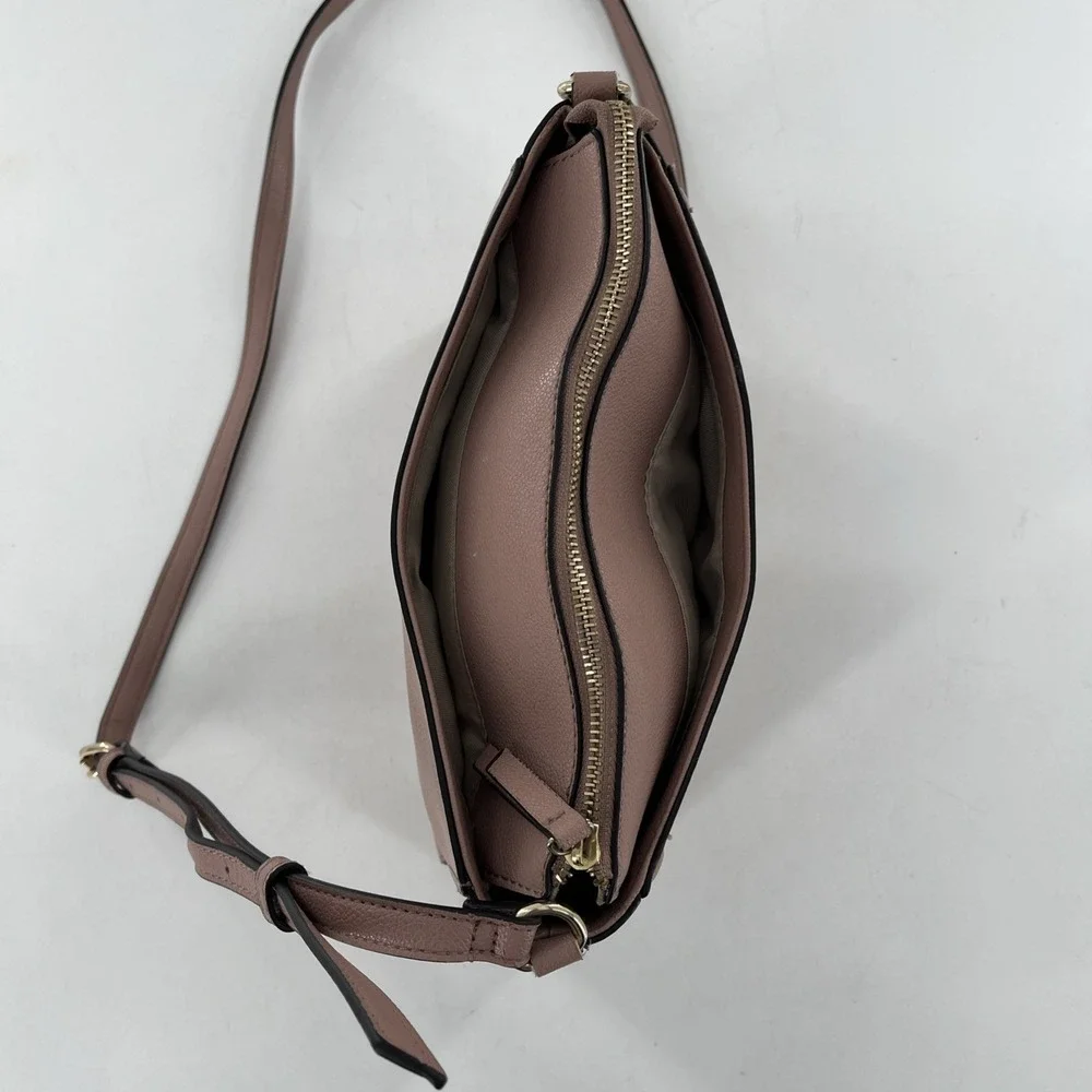 Nine West Shayden Jet Set Crossbody Begonia Dusty Rose‎ Mauve Pastel Pink Bag